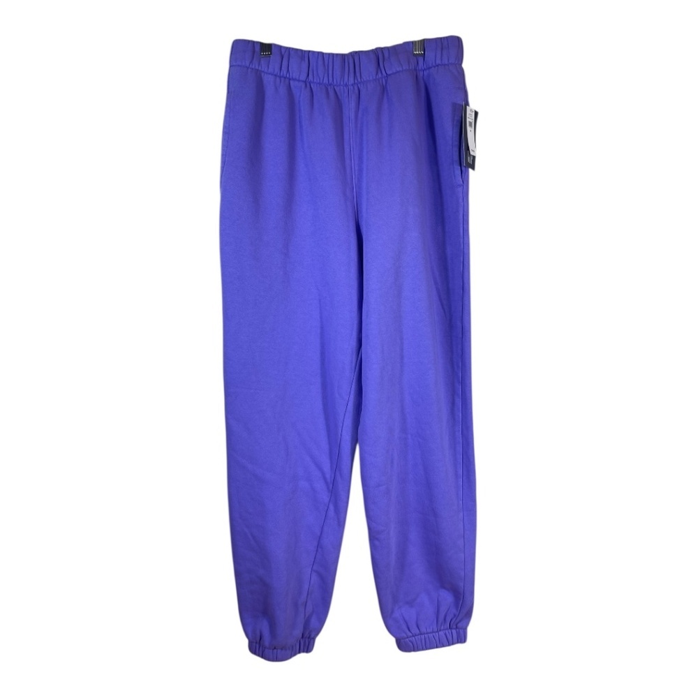 GAP Women's Purple Highrise Boyfriend Sweatpants Jogger Cotton Blend Size M NWT